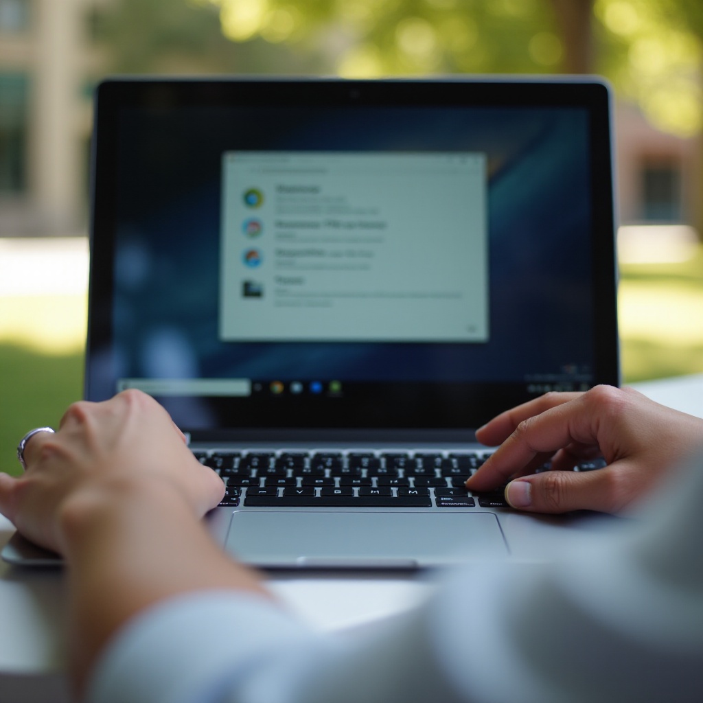 kuinka tarkistaa kiintolevy Chromebookissa