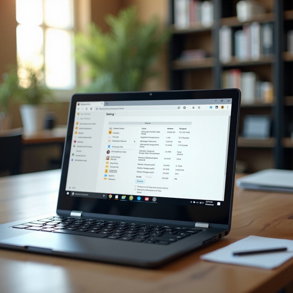 cómo comprobar el disco duro en un Chromebook