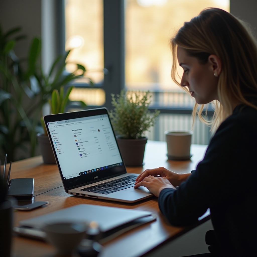 come controllare il disco rigido su un Chromebook