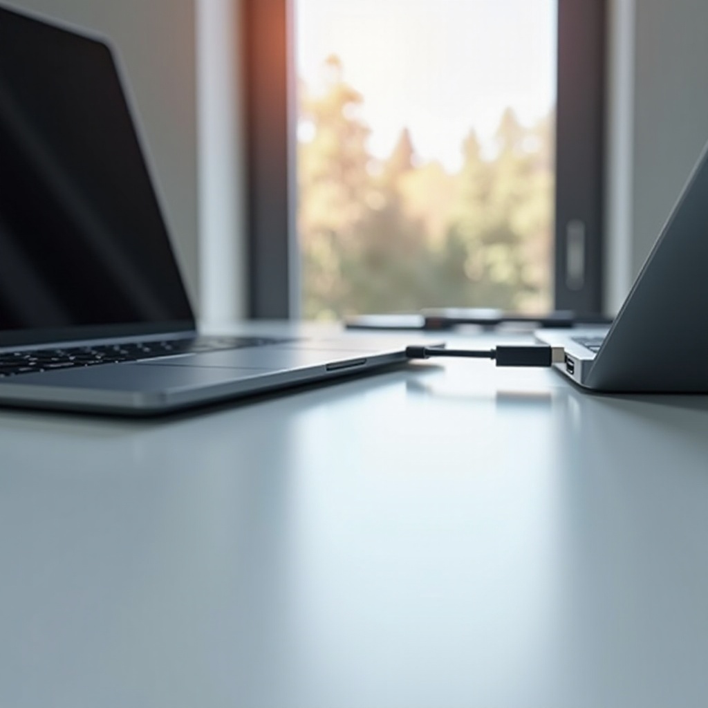 como conectar um iPad Pro da Apple a um laptop Lenovo